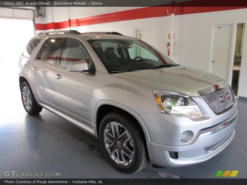 Quicksilver Metallic / Ebony 2012 GMC Acadia Denali
