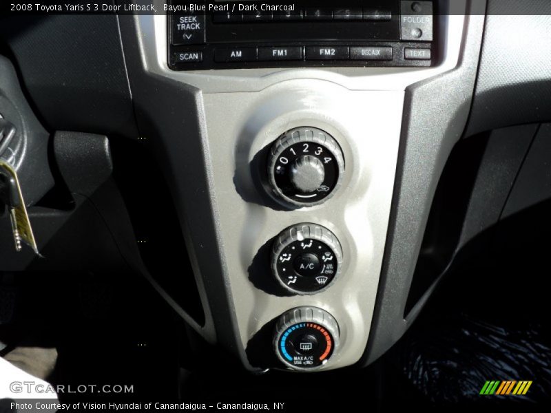 Bayou Blue Pearl / Dark Charcoal 2008 Toyota Yaris S 3 Door Liftback