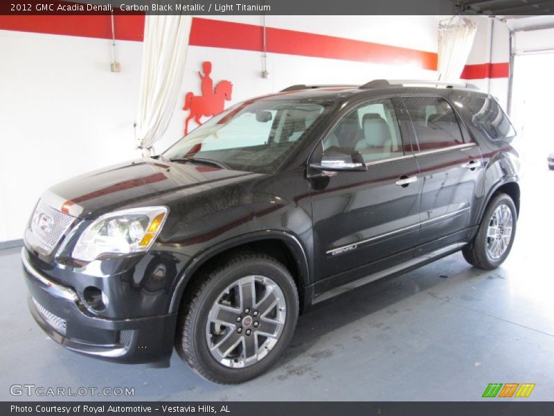 Carbon Black Metallic / Light Titanium 2012 GMC Acadia Denali