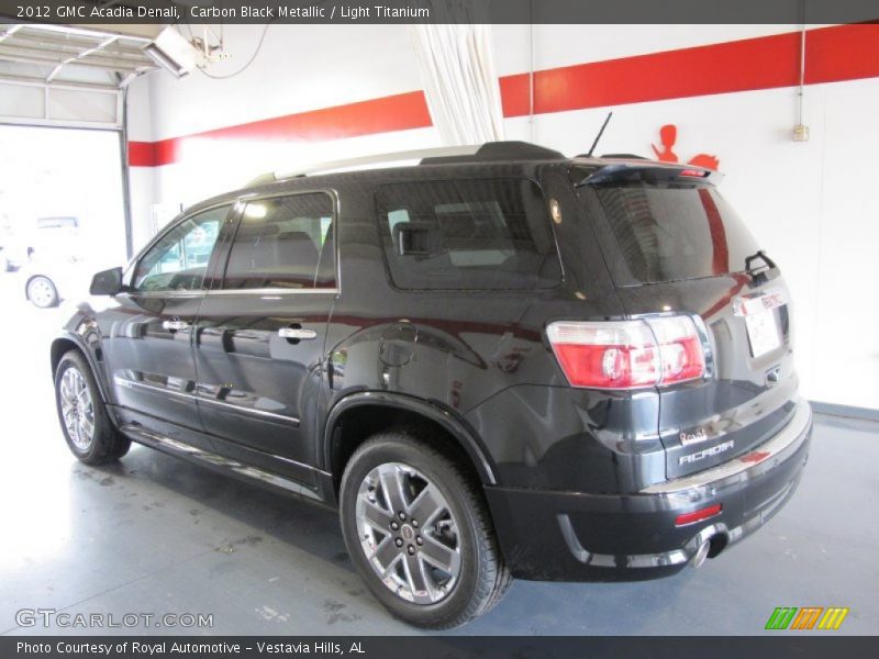 Carbon Black Metallic / Light Titanium 2012 GMC Acadia Denali