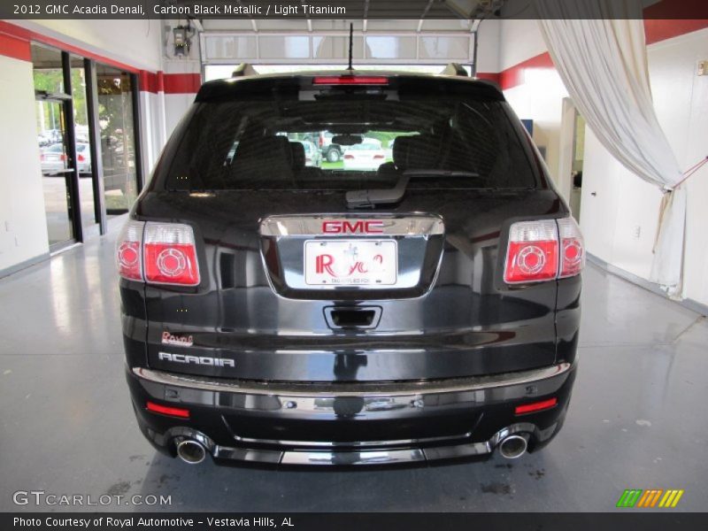 Carbon Black Metallic / Light Titanium 2012 GMC Acadia Denali