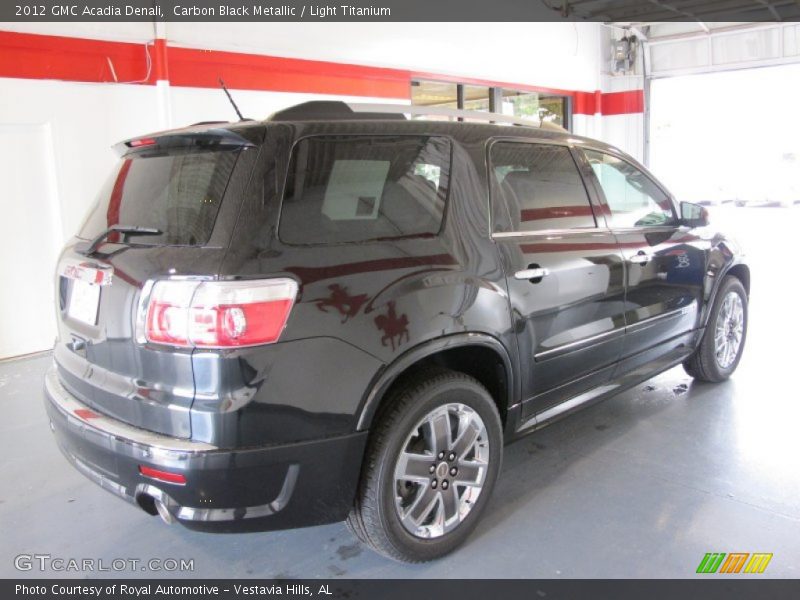 Carbon Black Metallic / Light Titanium 2012 GMC Acadia Denali