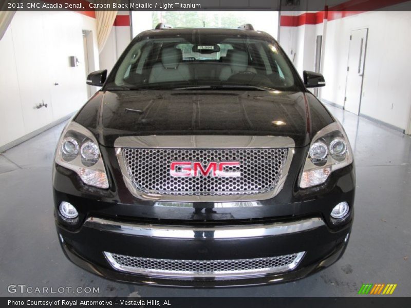 Carbon Black Metallic / Light Titanium 2012 GMC Acadia Denali
