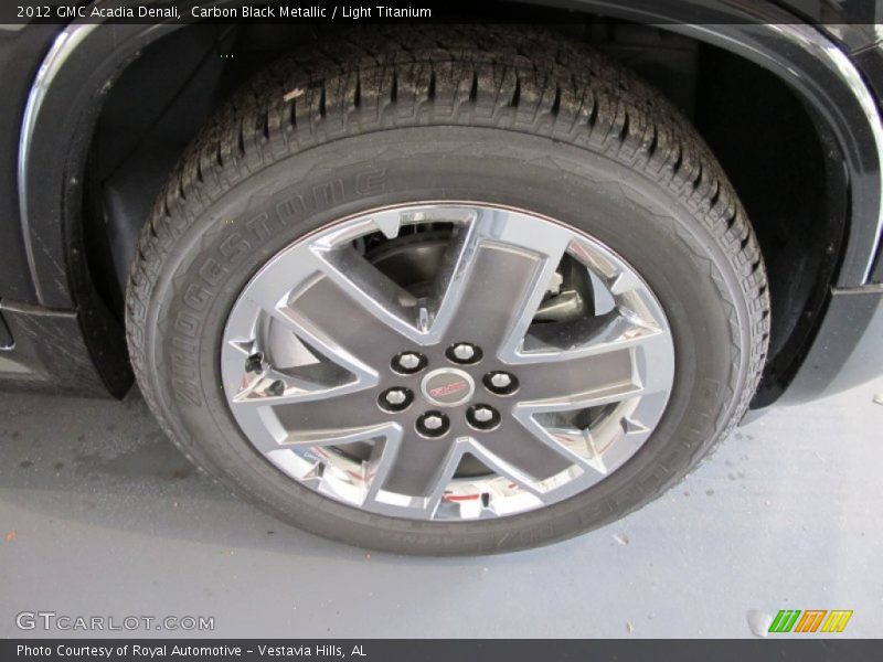 Carbon Black Metallic / Light Titanium 2012 GMC Acadia Denali