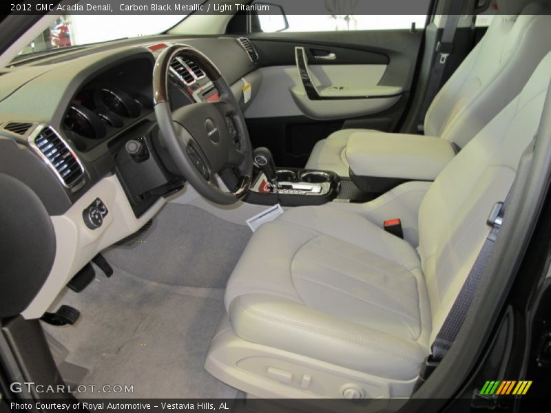Carbon Black Metallic / Light Titanium 2012 GMC Acadia Denali