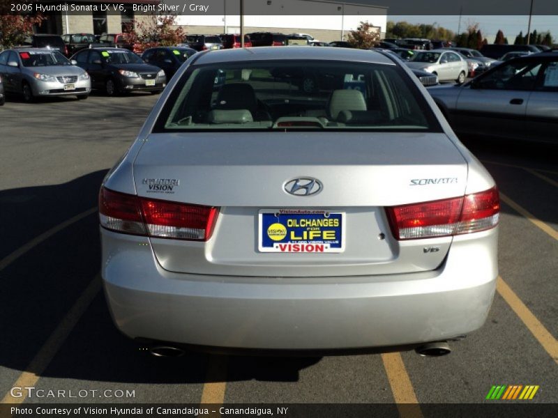 Bright Silver / Gray 2006 Hyundai Sonata LX V6