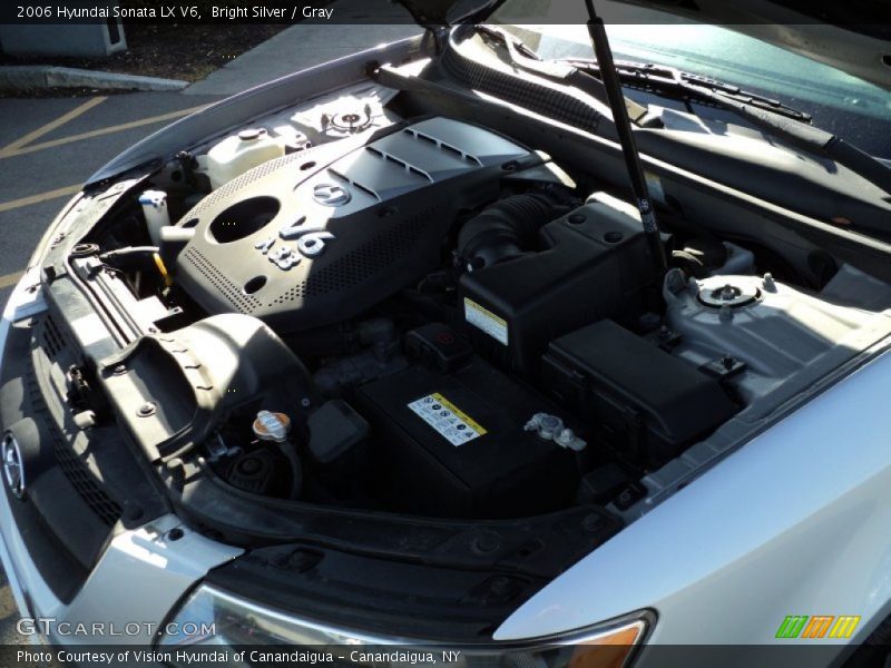 Bright Silver / Gray 2006 Hyundai Sonata LX V6