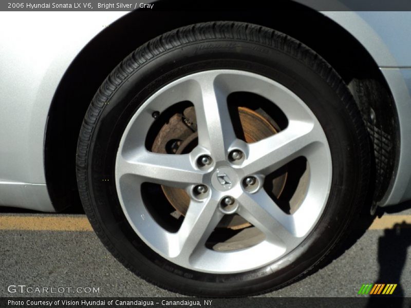 Bright Silver / Gray 2006 Hyundai Sonata LX V6