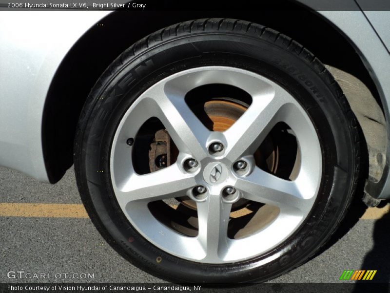 Bright Silver / Gray 2006 Hyundai Sonata LX V6