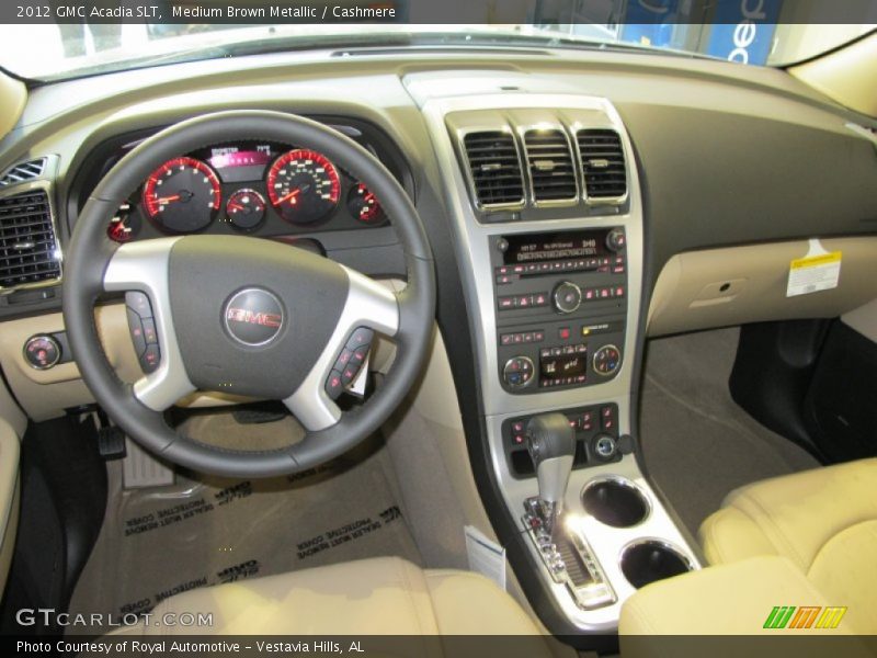 Dashboard of 2012 Acadia SLT