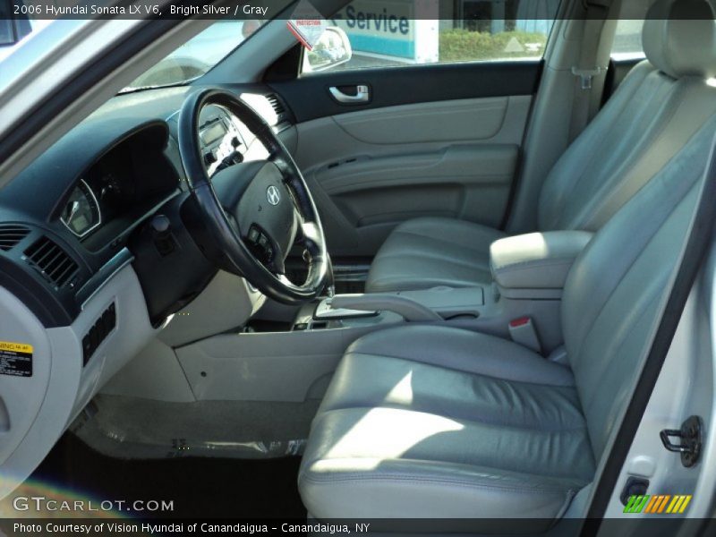 Bright Silver / Gray 2006 Hyundai Sonata LX V6