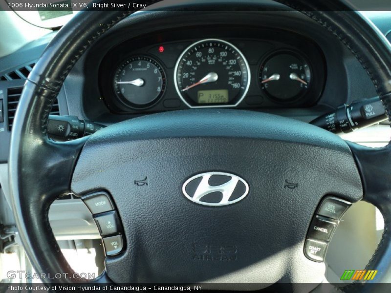 Bright Silver / Gray 2006 Hyundai Sonata LX V6