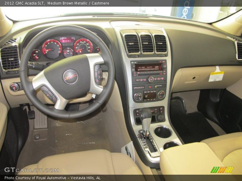 Dashboard of 2012 Acadia SLT