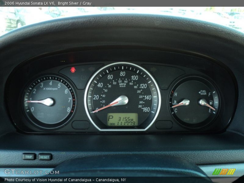 Bright Silver / Gray 2006 Hyundai Sonata LX V6
