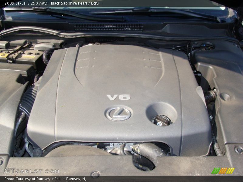 Black Sapphire Pearl / Ecru 2009 Lexus IS 250 AWD