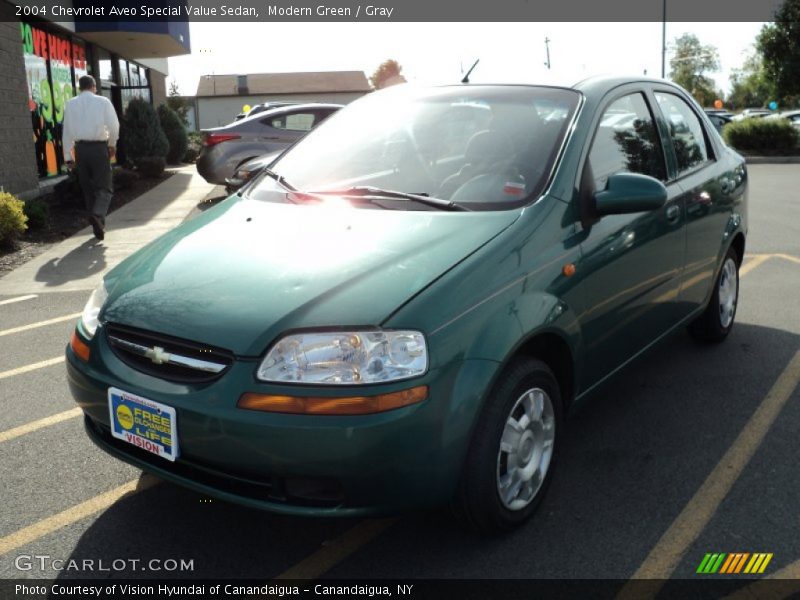Modern Green / Gray 2004 Chevrolet Aveo Special Value Sedan