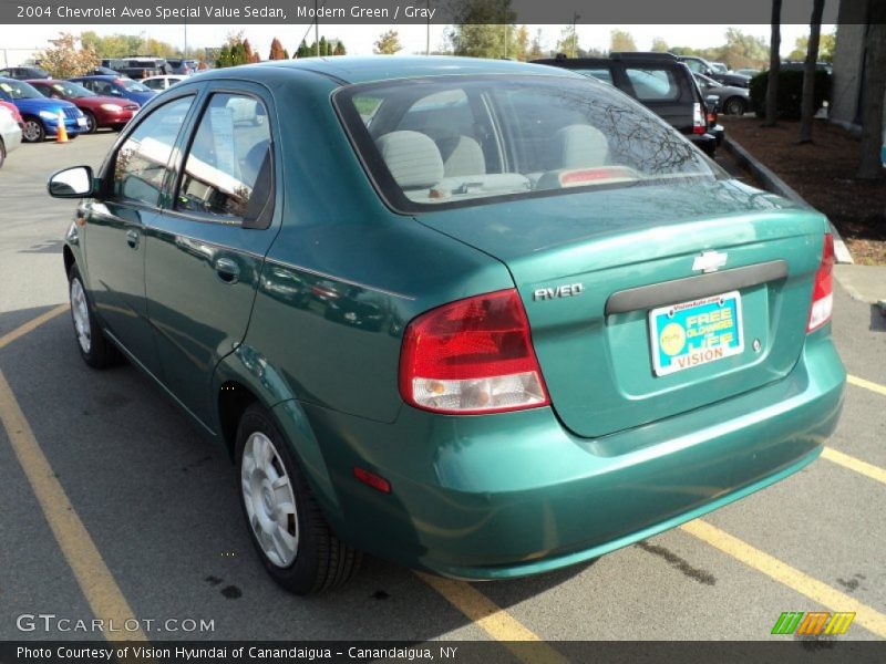 Modern Green / Gray 2004 Chevrolet Aveo Special Value Sedan