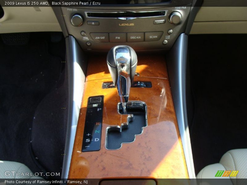 Black Sapphire Pearl / Ecru 2009 Lexus IS 250 AWD