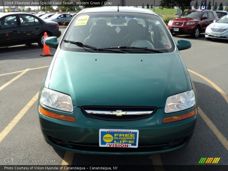 Modern Green / Gray 2004 Chevrolet Aveo Special Value Sedan