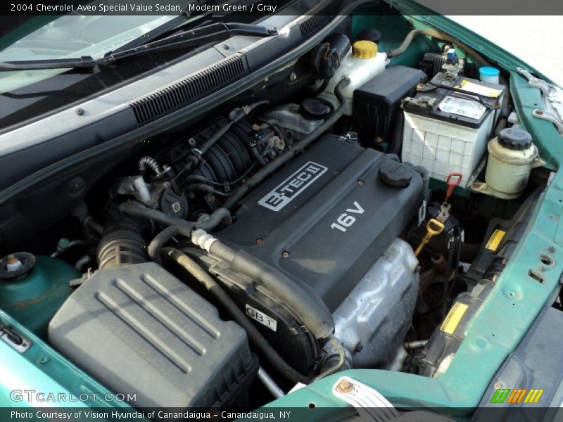  2004 Aveo Special Value Sedan Engine - 1.6 Liter DOHC 16-Valve 4 Cylinder
