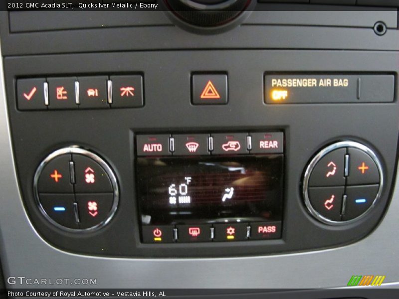 Quicksilver Metallic / Ebony 2012 GMC Acadia SLT