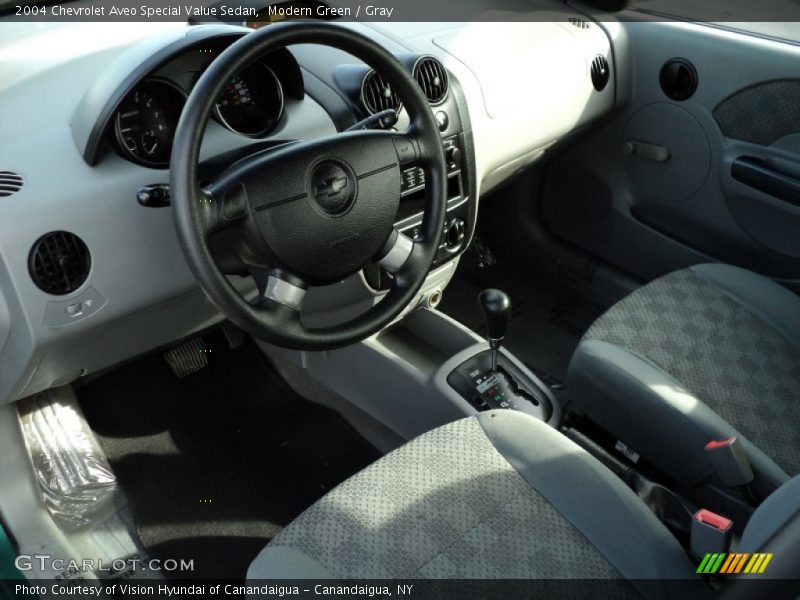 Gray Interior - 2004 Aveo Special Value Sedan 