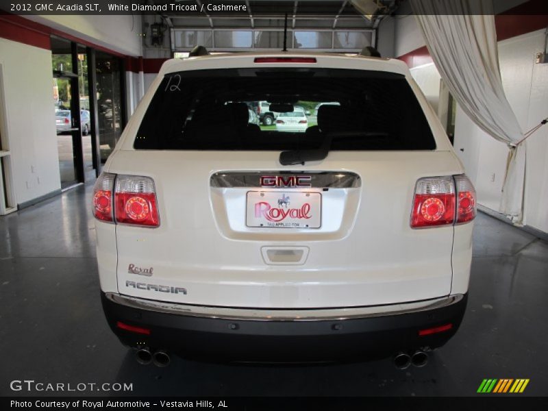 White Diamond Tricoat / Cashmere 2012 GMC Acadia SLT