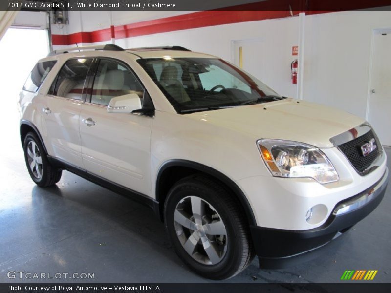 White Diamond Tricoat / Cashmere 2012 GMC Acadia SLT