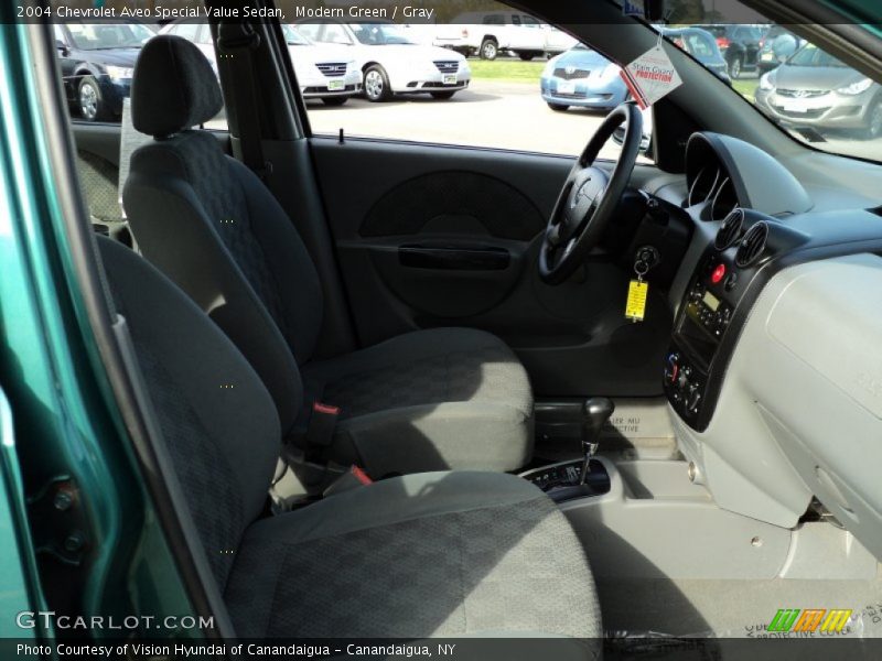 Modern Green / Gray 2004 Chevrolet Aveo Special Value Sedan