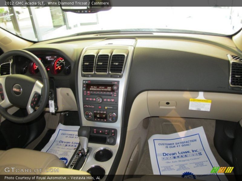 White Diamond Tricoat / Cashmere 2012 GMC Acadia SLT
