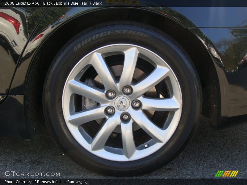 Black Sapphire Blue Pearl / Black 2008 Lexus LS 460