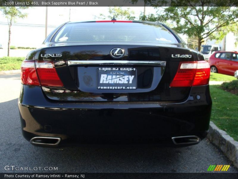 Black Sapphire Blue Pearl / Black 2008 Lexus LS 460
