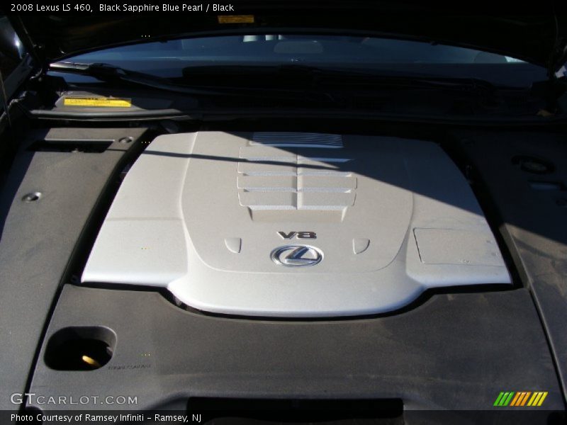 Black Sapphire Blue Pearl / Black 2008 Lexus LS 460