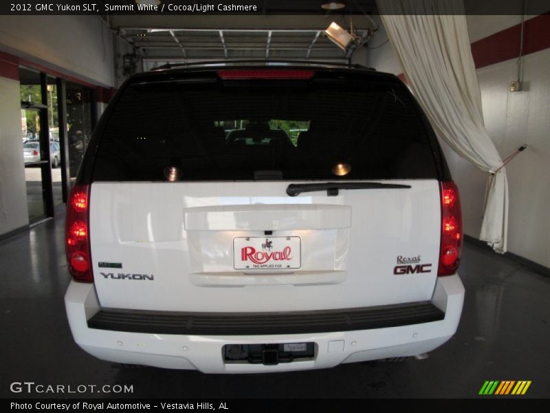 Summit White / Cocoa/Light Cashmere 2012 GMC Yukon SLT