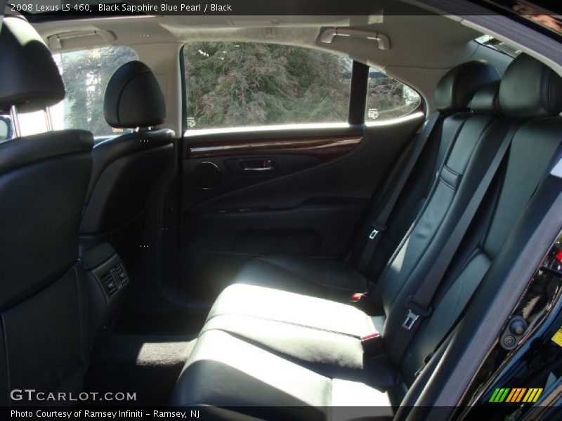 Black Sapphire Blue Pearl / Black 2008 Lexus LS 460