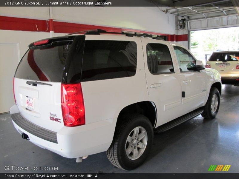 Summit White / Cocoa/Light Cashmere 2012 GMC Yukon SLT