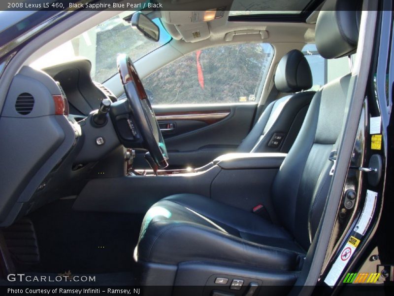Black Sapphire Blue Pearl / Black 2008 Lexus LS 460