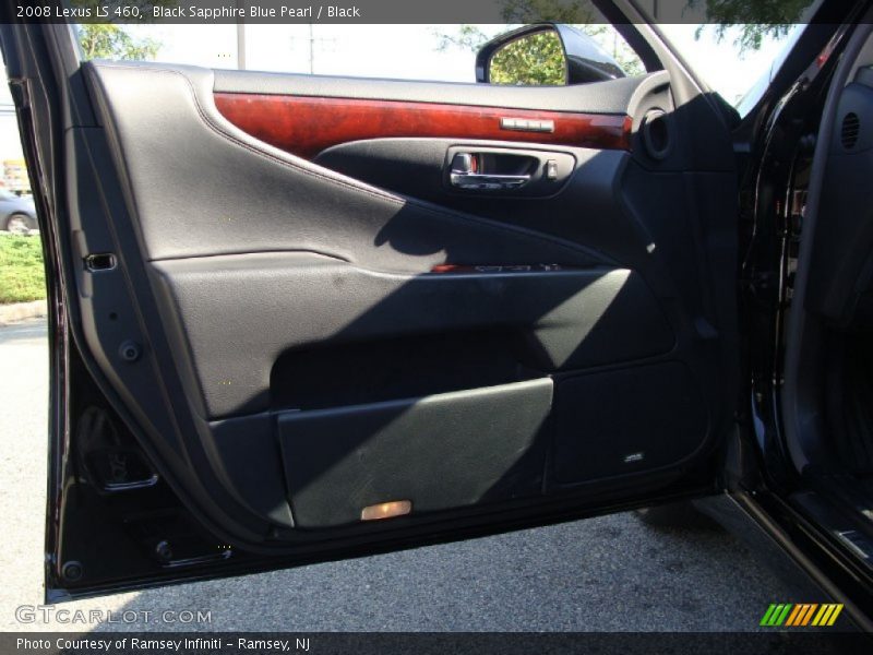 Black Sapphire Blue Pearl / Black 2008 Lexus LS 460