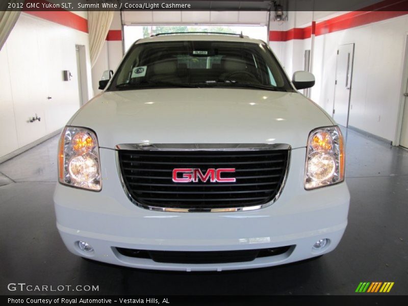 Summit White / Cocoa/Light Cashmere 2012 GMC Yukon SLT