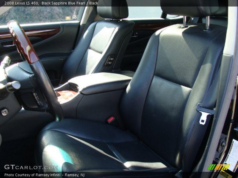 Black Sapphire Blue Pearl / Black 2008 Lexus LS 460