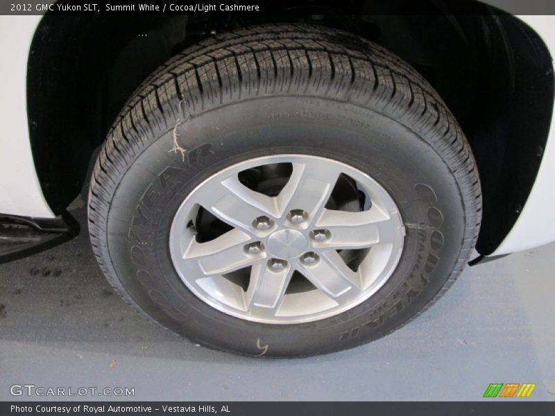 Summit White / Cocoa/Light Cashmere 2012 GMC Yukon SLT