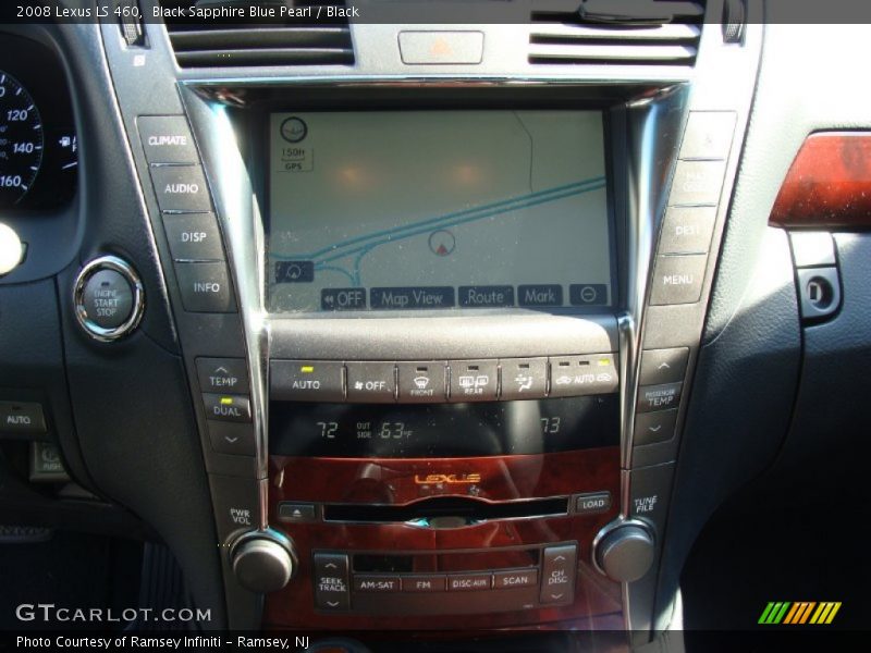Black Sapphire Blue Pearl / Black 2008 Lexus LS 460