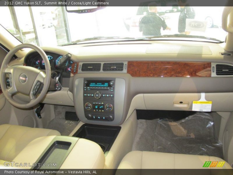 Summit White / Cocoa/Light Cashmere 2012 GMC Yukon SLT