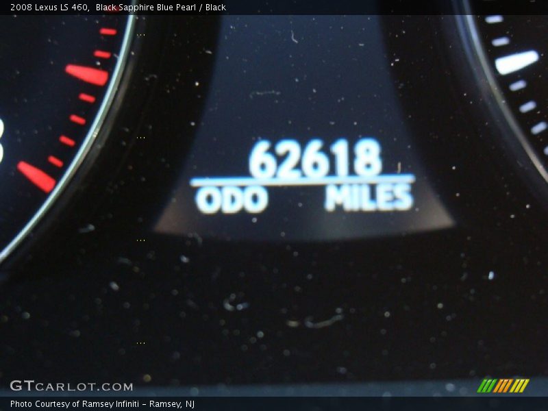 Black Sapphire Blue Pearl / Black 2008 Lexus LS 460