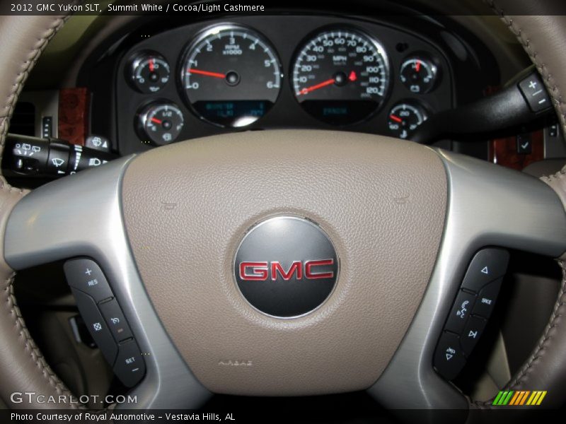 Summit White / Cocoa/Light Cashmere 2012 GMC Yukon SLT