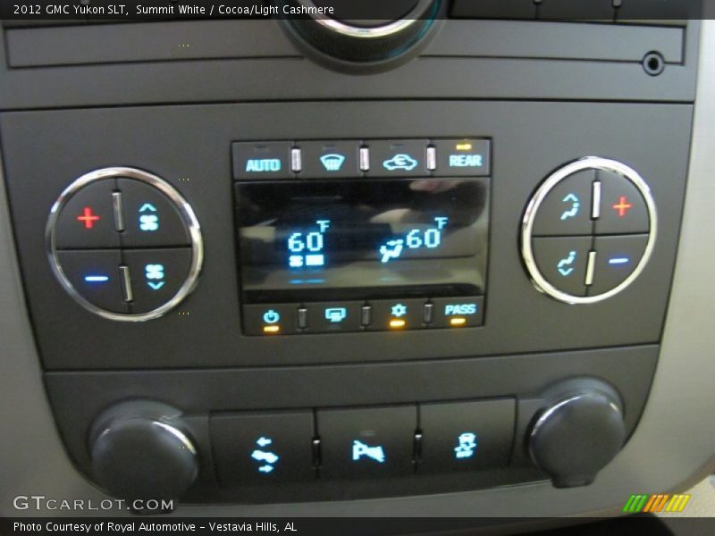 Controls of 2012 Yukon SLT