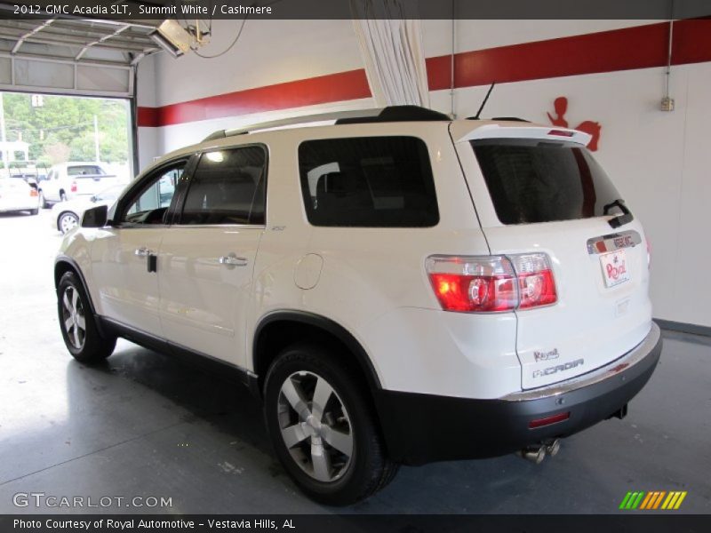 Summit White / Cashmere 2012 GMC Acadia SLT