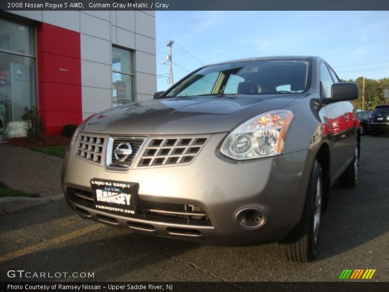Gotham Gray Metallic / Gray 2008 Nissan Rogue S AWD