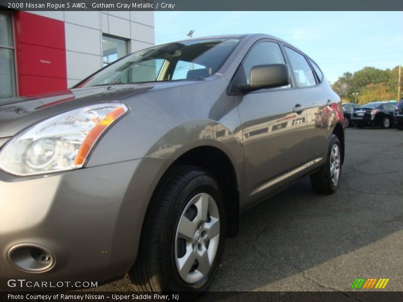 Gotham Gray Metallic / Gray 2008 Nissan Rogue S AWD