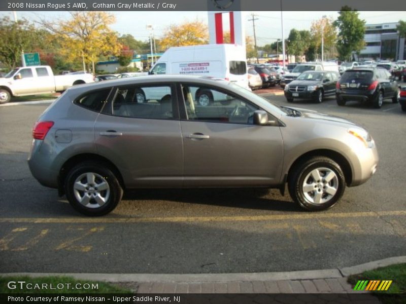 Gotham Gray Metallic / Gray 2008 Nissan Rogue S AWD